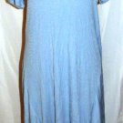 LOVE IN LIGHT BLUE SHORT SLEEVE HI/LO DRAPING DRESS SIZE, L