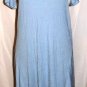LOVE IN LIGHT BLUE SHORT SLEEVE HI/LO DRAPING DRESS SIZE, L