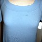 LOVE IN LIGHT BLUE SHORT SLEEVE HI/LO DRAPING DRESS SIZE, L