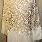GRACIA WHITE 3/4" SLEEVE LASER DESIGN CUTTING TOP SIZE, MED