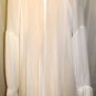 LOVE IN WHITE LONG SLEEVE PLEASANT SHEER TUNIC TOP SIZE, MED, LG