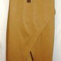 GRACIA FAUX TAN, WHITE, BLACK, LEATHER BACK V-SPLIT SKIRT SIZE, SM, MED, LG