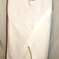 GRACIA FAUX TAN, WHITE, BLACK, LEATHER BACK V-SPLIT SKIRT SIZE, SM, MED, LG