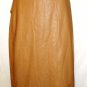 GRACIA FAUX TAN, WHITE, BLACK, LEATHER BACK V-SPLIT SKIRT SIZE, SM, MED, LG