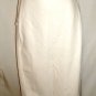 GRACIA FAUX TAN, WHITE, BLACK, LEATHER BACK V-SPLIT SKIRT SIZE, SM, MED, LG