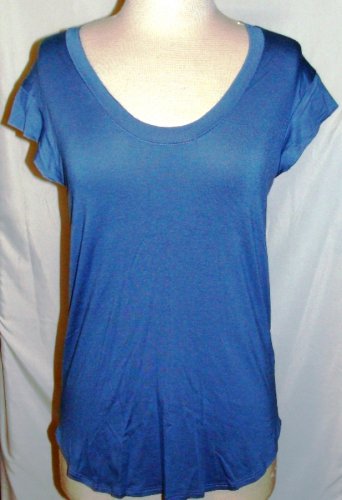 LOVE IN BLUE CAP SLEEVE TEE TOP SIZE, SM, MED, LG