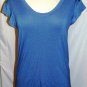 LOVE IN BLUE CAP SLEEVE TEE TOP SIZE, SM, MED, LG