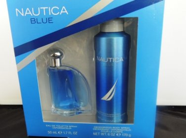 NAUTICA BLUE 2 PC MEN 1.7 OZ COLOGNE & BODY GIFT SET