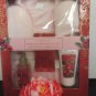 SIMPLE PLEASURES 5 PC PINK VANILLA ROSE ROBE & SLIPPER BATH SET