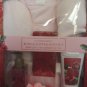 SIMPLE PLEASURES 5 PC PINK VANILLA ROSE ROBE & SLIPPER BATH SET