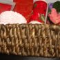 SIMPLE PLEASURE'S VANILLA ROSE 10 PC BATH & BODY BASKET