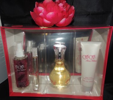 CAN CAN 4 PC WOMEN'S PERFUME AND BODY GIFT SET