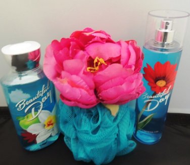 BATH & BODY WORKS BEAUTIFUL DAY 2 PC BATH AND BODY SET