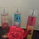 BATH & BODY WORKS MIXED 3 PC CHERRY BLOSSOM, CARRIED AWAY, & PEONY BODY MIST SET BATH & BODY WORKS MIXED 3 PC CHERRY BLOSSOM, CARRIED AWAY, & PEONY BODY MIST SET