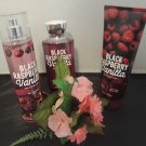 BATH & BODY WORKS BLACK RASPBERRY VANILLA 3 PC BATH