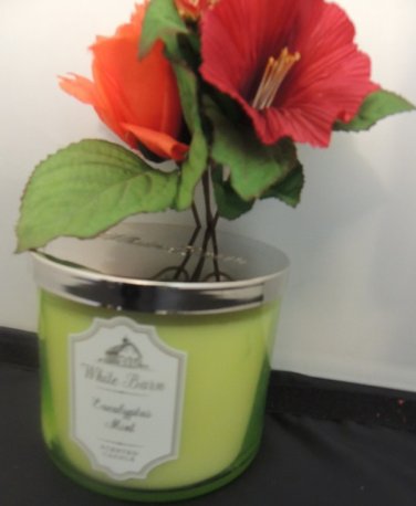 BATH & BODY WORKS EUCALYPTUS MINT SCENTED 3 WICKED CANDLE