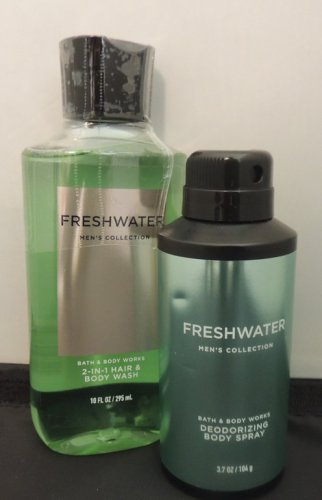 BATH & BODY WORKS FRESHWATER 2 PC BATH AND BODY GIFT SET