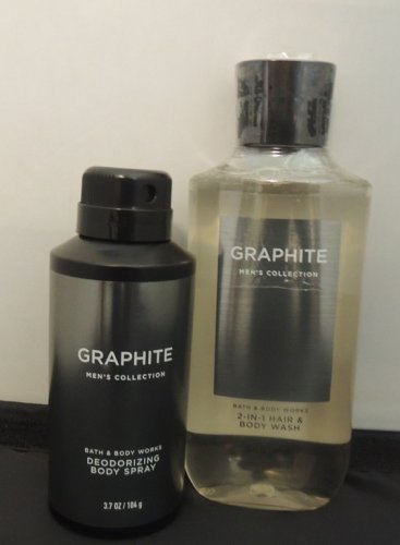BATH & BODY WORKS GRAPHITE 2 PC BATH AND BODY MEN GIFT SET