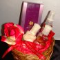 BATH & BODY WORKS CHERRY  BLOSSOM 3 PC TRAVEL BATH SET & 1.7 OZ IMARI SEDUCTION PERFUME