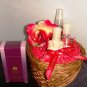 BATH & BODY WORKS CHERRY  BLOSSOM 3 PC TRAVEL BATH SET & 1.7 OZ IMARI SEDUCTION PERFUME