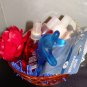 BODY SENSUALS POMEGRANATE 10 PC BATH & FOOT BASKET SET