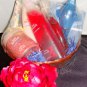 BODY SENSUALS POMEGRANATE 10 PC BATH & FOOT BASKET SET