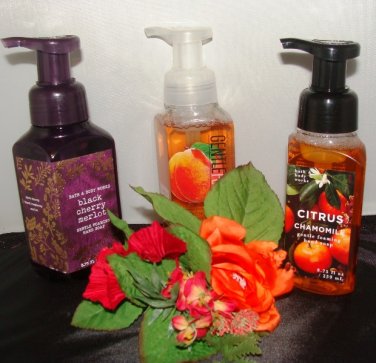 BATH & BODY WORKS 3 PC FOAMING HAND SOAP