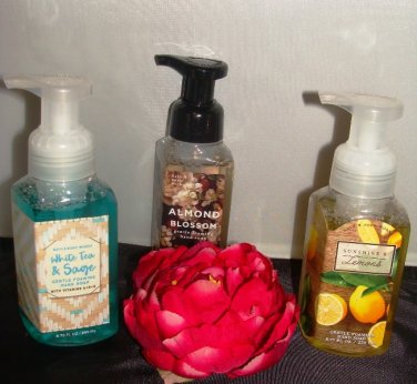 BATH & BODY WORKS 3 PC FOAMING HAND SOAP