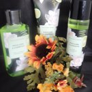 BATH & BODY WORKS WILD LIME GARDENIA 3 PC BATH SET
