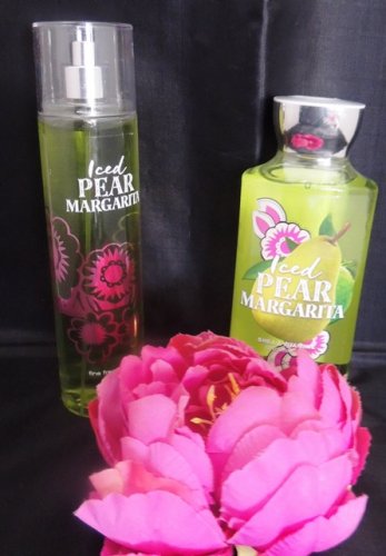 BATH & BODY WORKS ICED PEAR MARGARITA 2 PC BATH SET