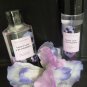 BATH & BODY WORKS VIOLET LEAF & BLACKBERRY 2 PC BATH SET