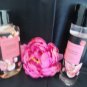 BATH & BODY WORKS RASPBERRY & PINK LILY 2 PC BATH SET