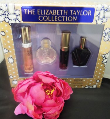 ELIZABETH TAYLOR 4 PC  PERFUME COLLECTIONS GIFT SET