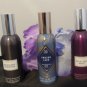 BATH & BODY WORKS BLACK CHERRY MERLOT, MAHOGANY TEAKWOOD, FROZEN LAKE 3 PC ROOM SPRAY SET