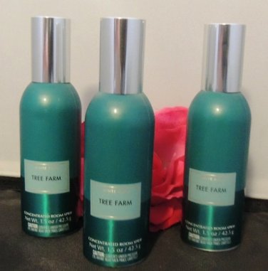 BATH & BODY WORKS TREE FARM 3 PC ROOM SPRAY SET
