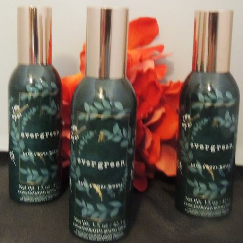 BATH & BODY WORKS 3 PC EVERGREEN ROOM SPRAY SET