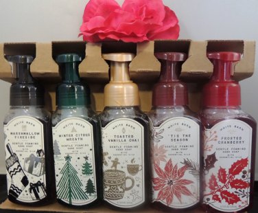 BATH & BODY WORKS 5 PC FOAMING HAND SOAP WITH COCONUT OIL