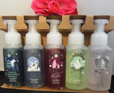 BATH & BODY WORKS 5 PC FOAMING HAND SOAP WITH COCONUT OIL
