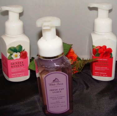 BATH & BODY WORKS 3 PC FOAMING HAND SOAP