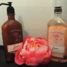 BODY WORKS 2 PC LOVE ROSE & VANILLA BODY WASH & LOTION BATH SET