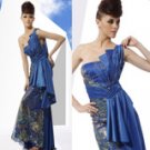 EGYPTIAN INSPIRED NAVY BLUE DRESS S01