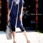 SH0019 - BIG V-NECK COTTON KNIT SWEATER DRESS