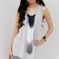 Agyness 3-Tone Fringe Top