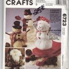 Christmas Home Décor Snowmen and Tree Ornaments 6723