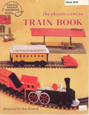 Train Book, O Gauge, Unique Plastic Canvas Booklet
