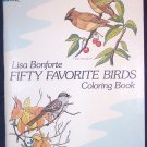 Fifty Favorite Birds Coloring Book (Dover Coloring Book), Softcover