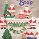 Santa Stop Christmas Home Decorations Plastic Canvas, New