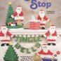 Santa Stop Christmas Home Decorations Plastic Canvas, New