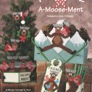 Christmas A-Moose-Ment Holiday Decorations Plastic Canvas, New