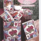 Victorian Rose Accessories, Home Decor Floral Designs, Plastic Canvas  NEW
